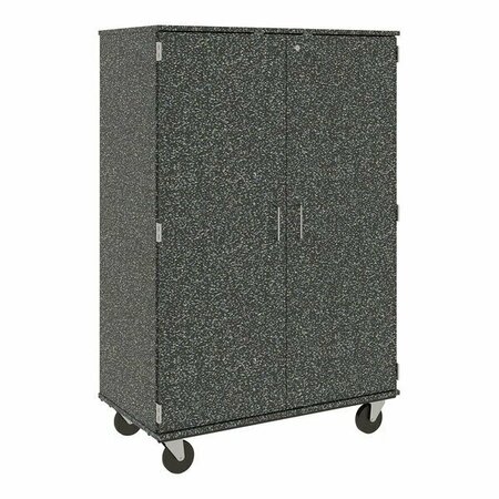 I.D. SYSTEMS 67'' Tall Graphite Nebula Mobile Storage Cabinet with 36 3'' Bins 80243F67057 538243F67057